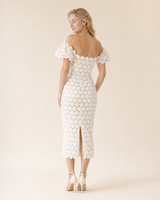 Faye | Lace Wrap Midi Dress 2
