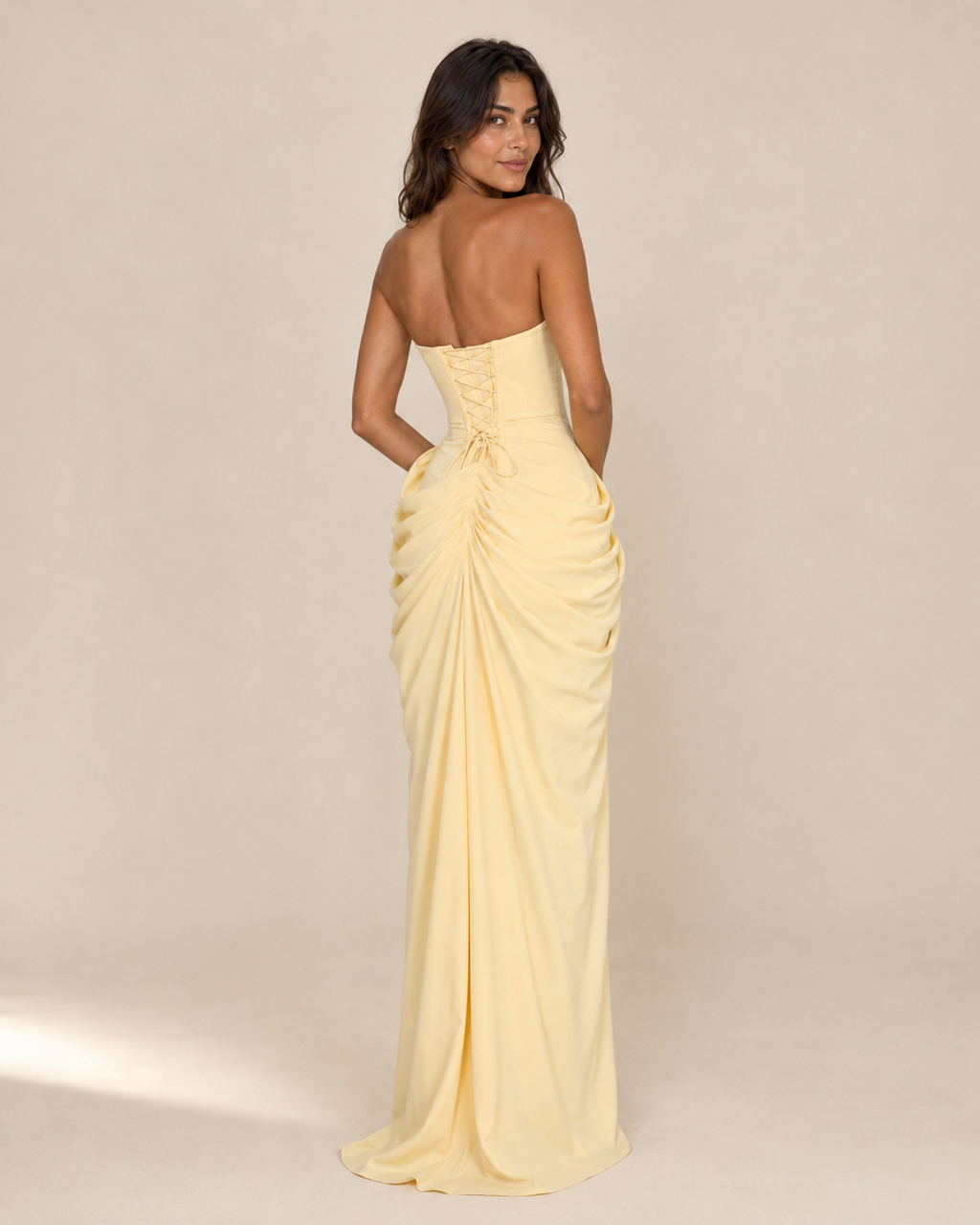 Aria | Strapless Ruched Gown