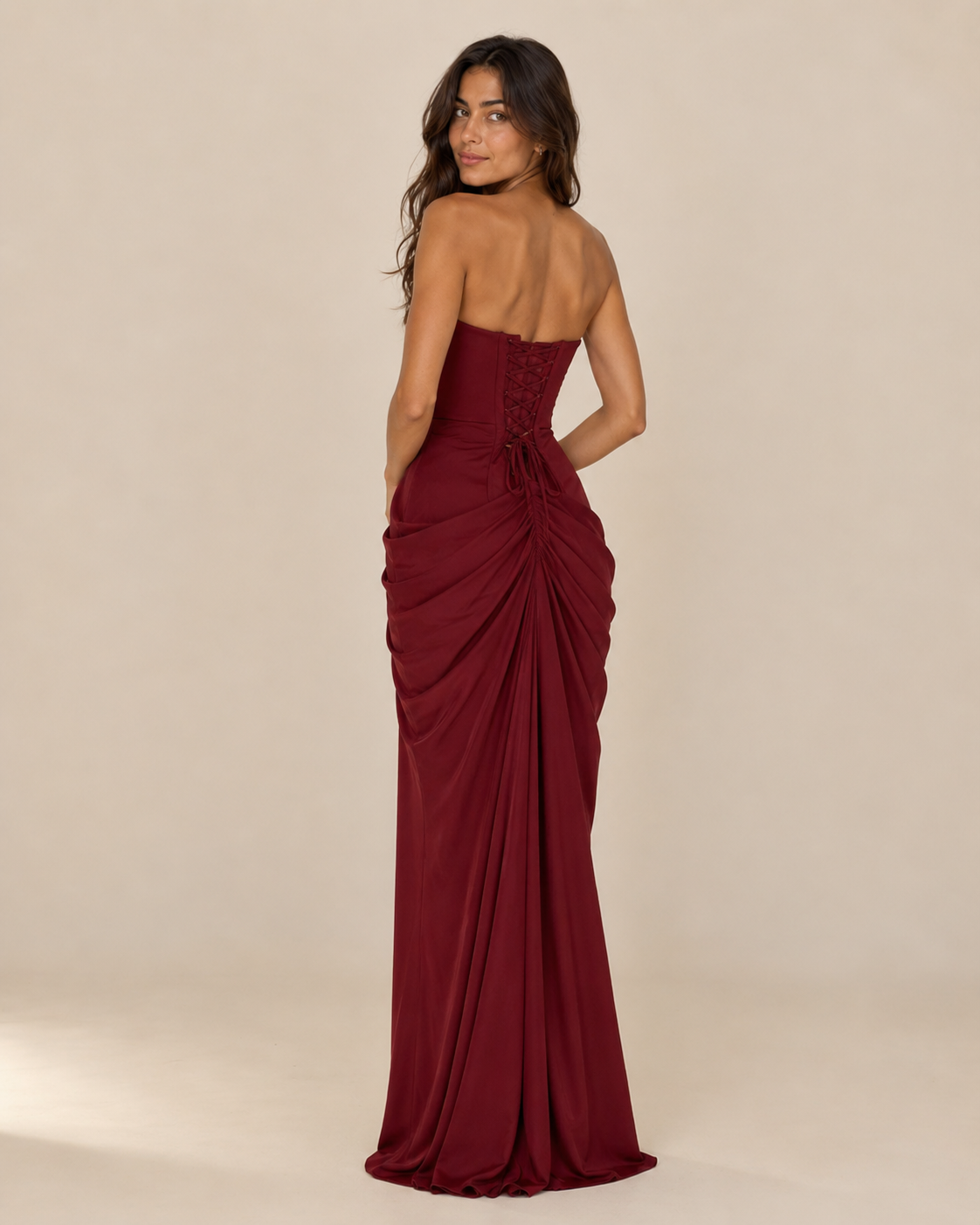 Aria | Strapless Ruched Gown