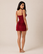 Ava | Square-Neck Tie-Waist Midi Dress