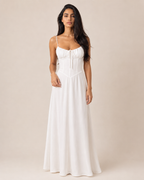 Posy | Tie-Waist A-Line Midi Dress