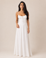 Posy | Tie-Waist A-Line Midi Dress 1