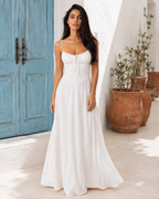 Posy | Tie-Waist A-Line Midi Dress