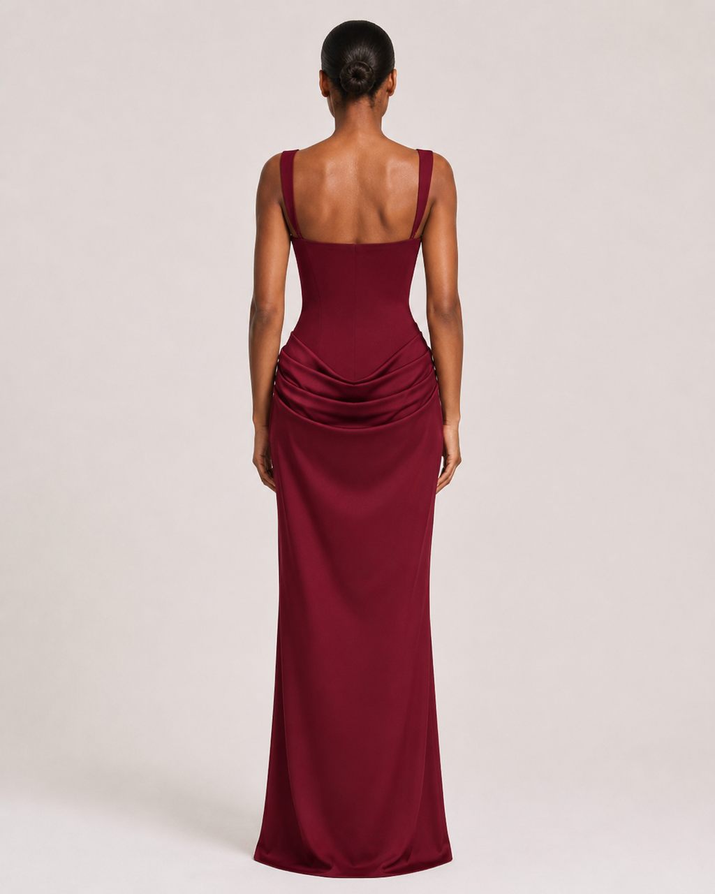 Mila | Square-Neck Bodycon Maxi Dress