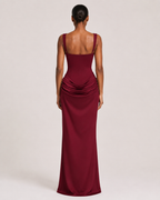 Mila | Square-Neck Bodycon Maxi Dress
