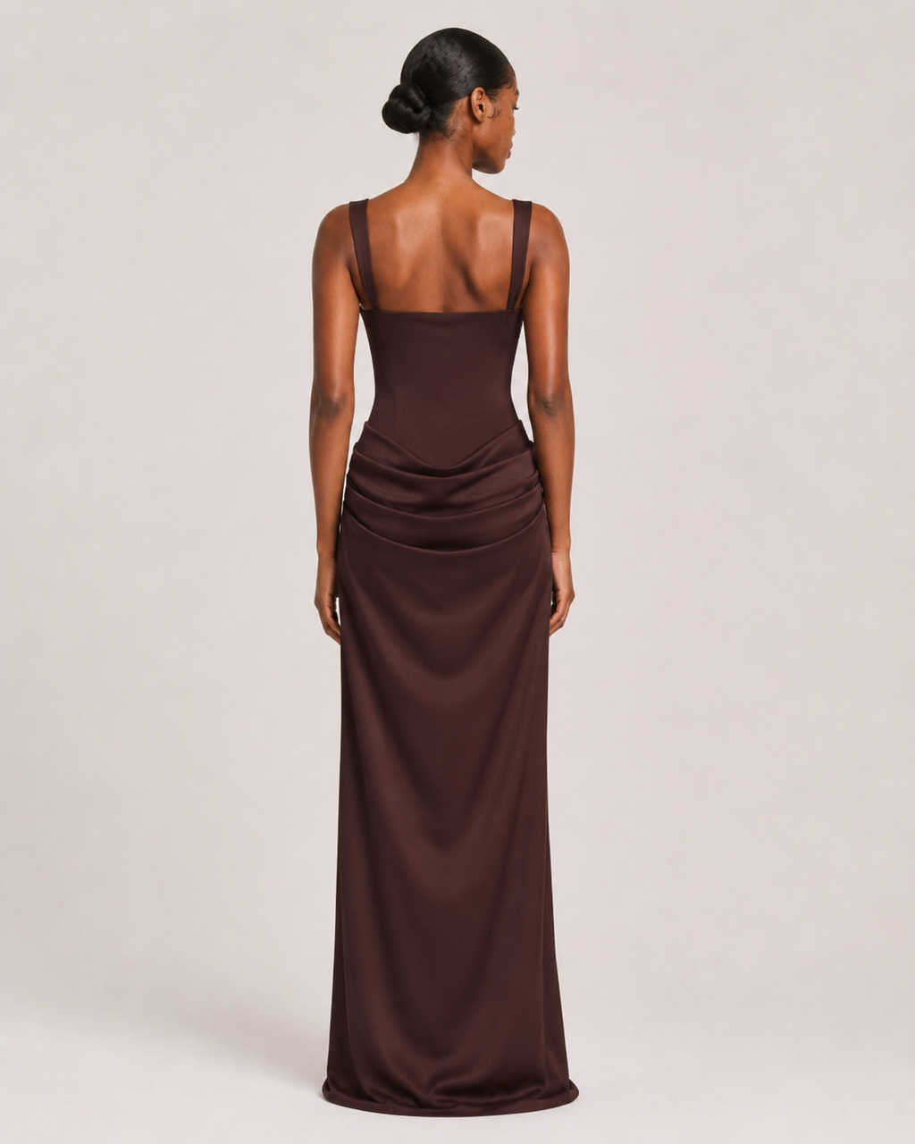 Mila | Square-Neck Bodycon Maxi Dress