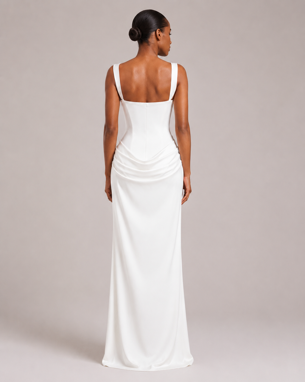 Mila | Square-Neck Bodycon Maxi Dress