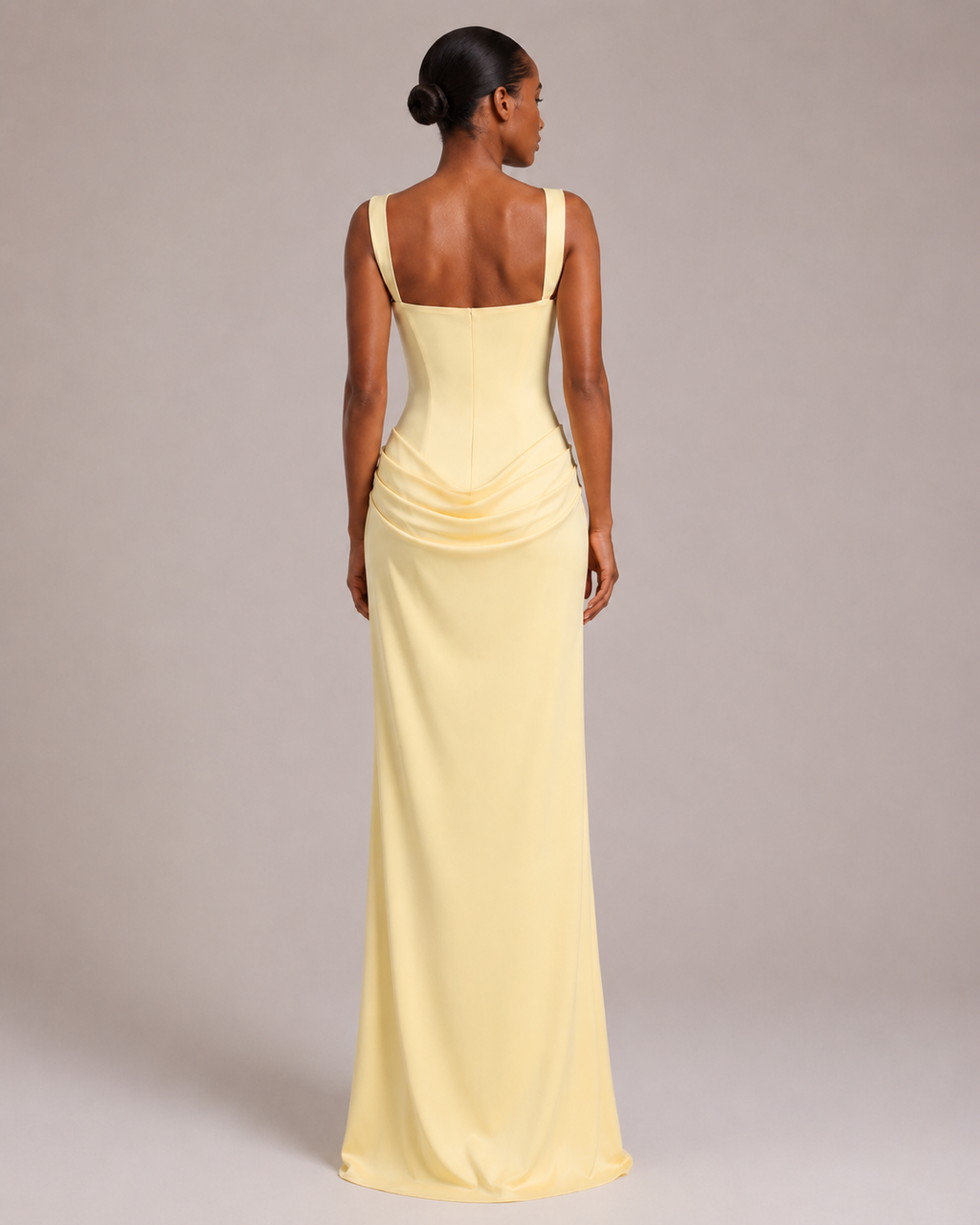 Mila | Square-Neck Bodycon Maxi Dress