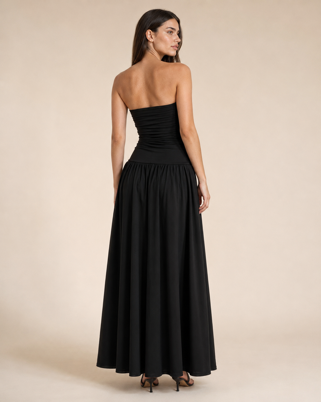 Nova | Ruched Slim-Fit Column Gown