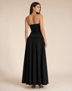 Nova | Ruched Slim-Fit Column Gown