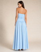 Nova | Ruched Slim-Fit Column Gown