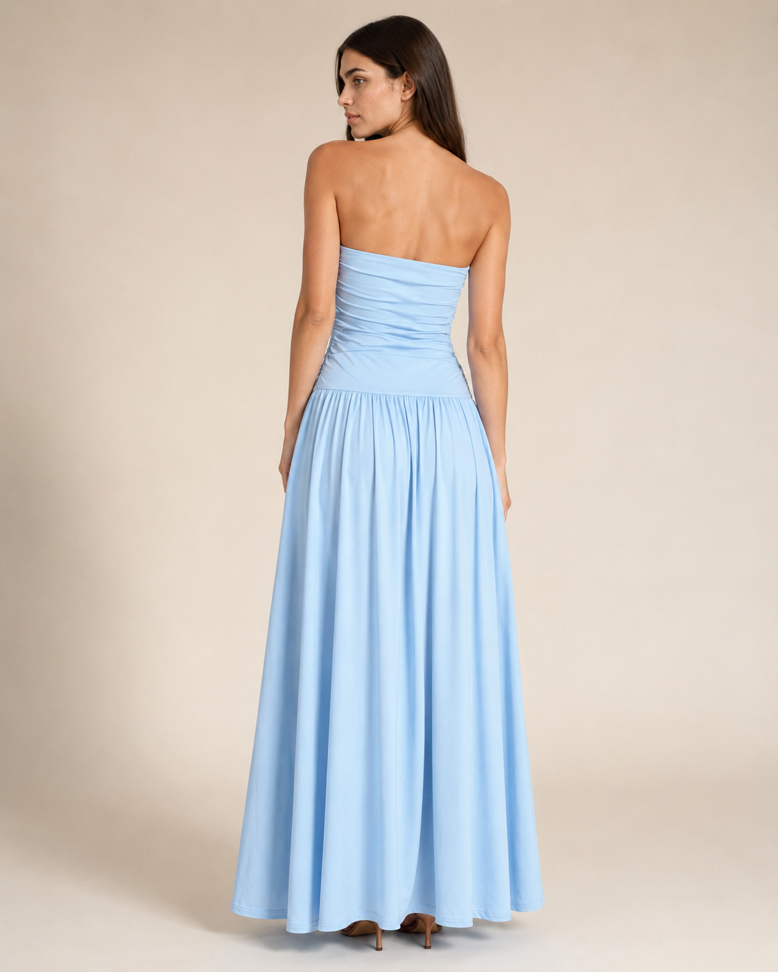 Nova | Ruched Slim-Fit Column Gown