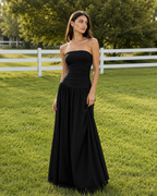 Nova | Ruched Slim-Fit Column Gown