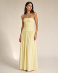 Nova | Ruched Slim-Fit Column Gown