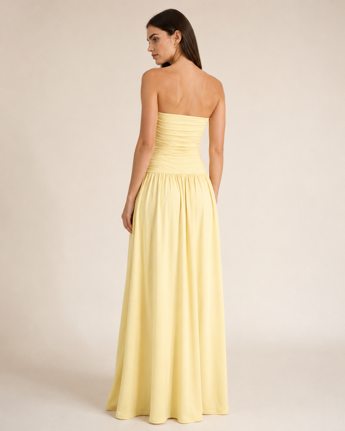 Nova | Ruched Slim-Fit Column Gown