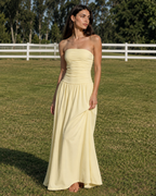 Nova | Ruched Slim-Fit Column Gown
