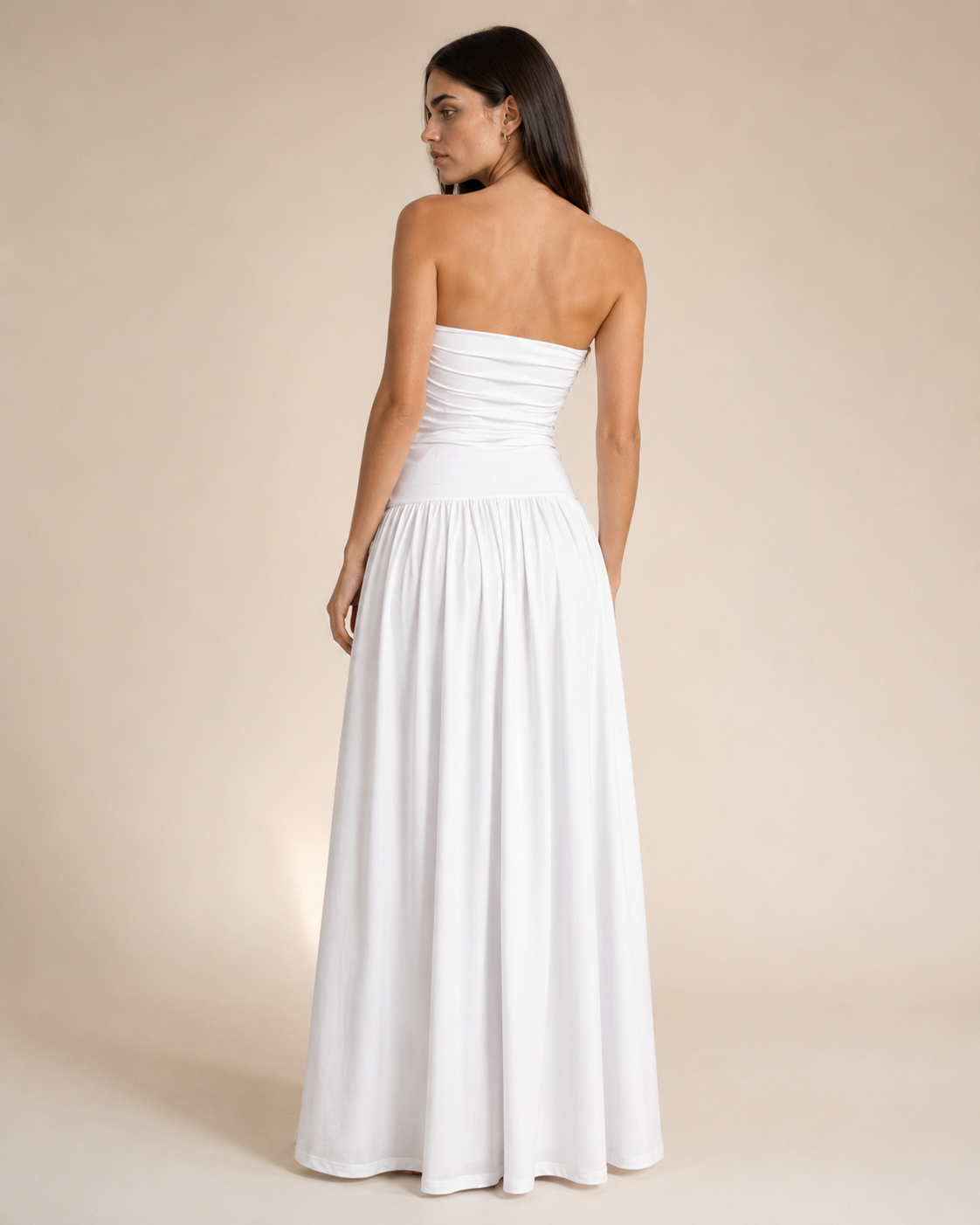 Nova | Ruched Slim-Fit Column Gown