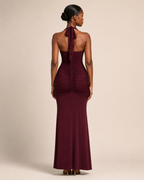 Vera | Backless Halter Gown