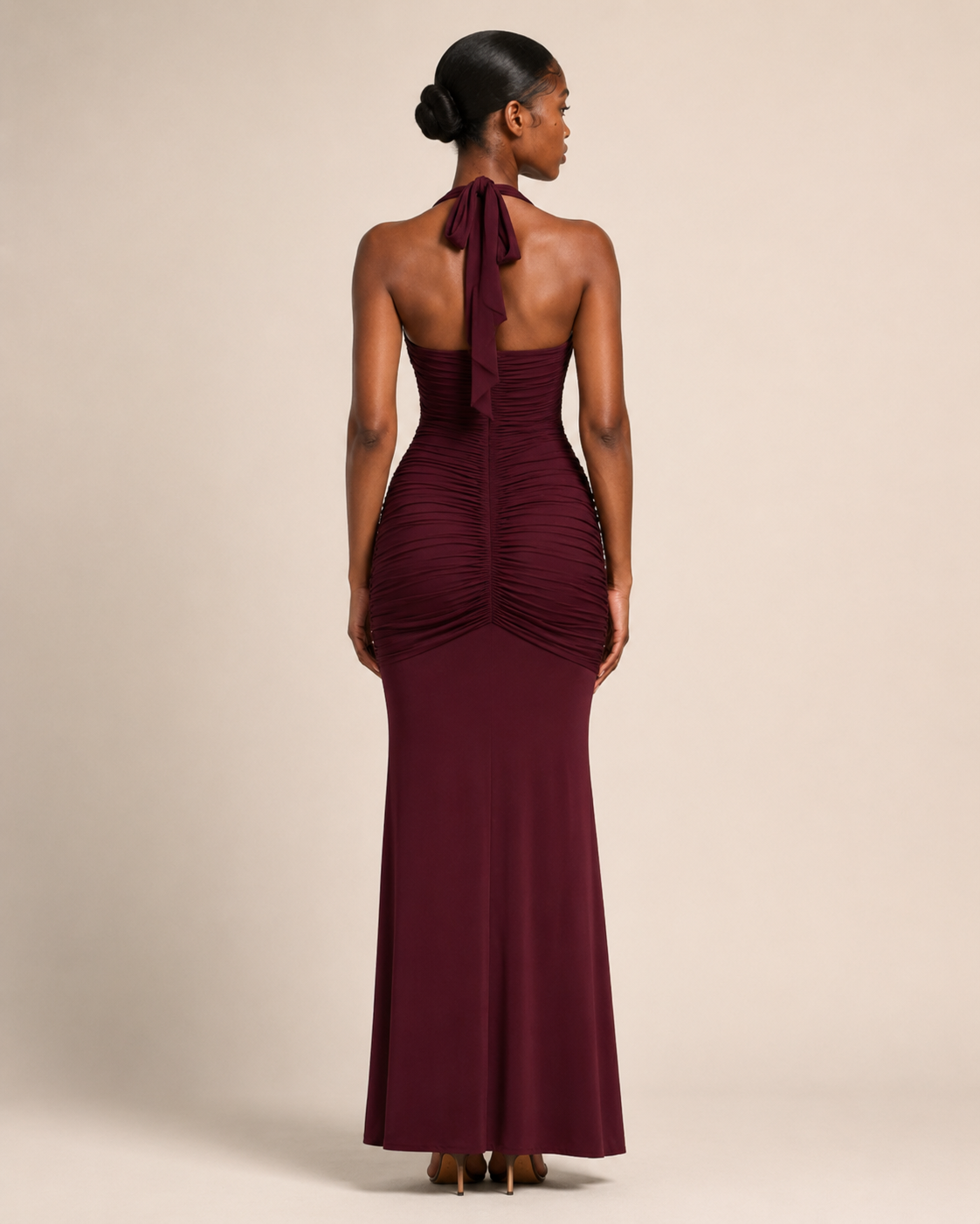 Vera | Backless Halter Gown