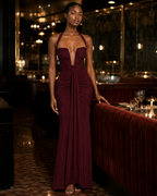 Vera | Backless Halter Gown