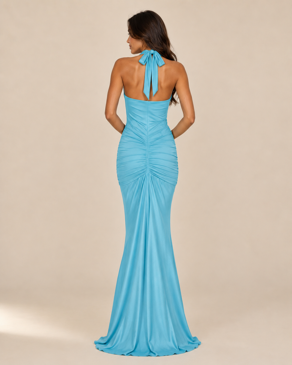 Reign | Ruched Satin Mermaid Gown