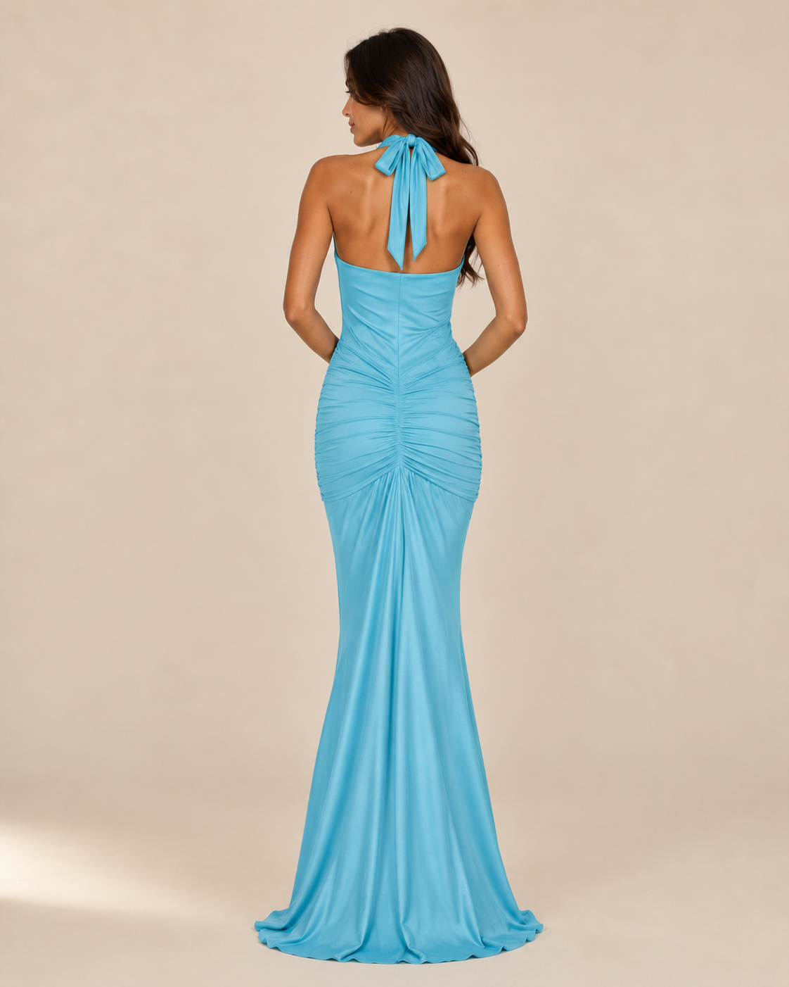 Reign | Ruched Satin Mermaid Gown