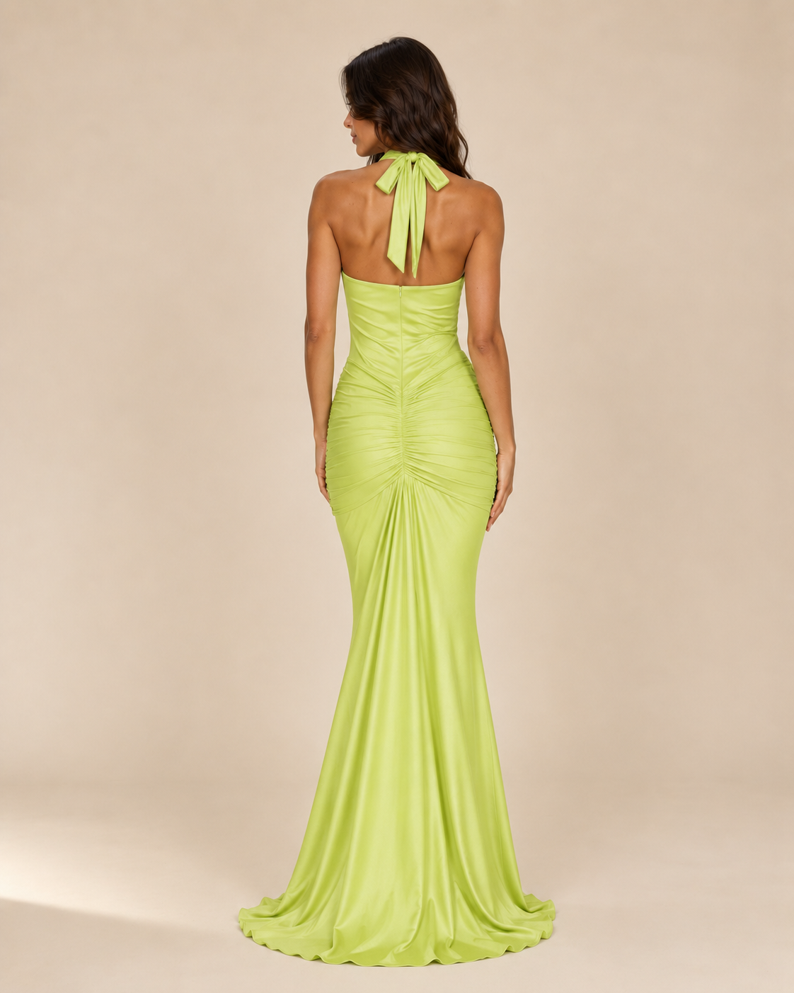 Reign | Ruched Satin Mermaid Gown