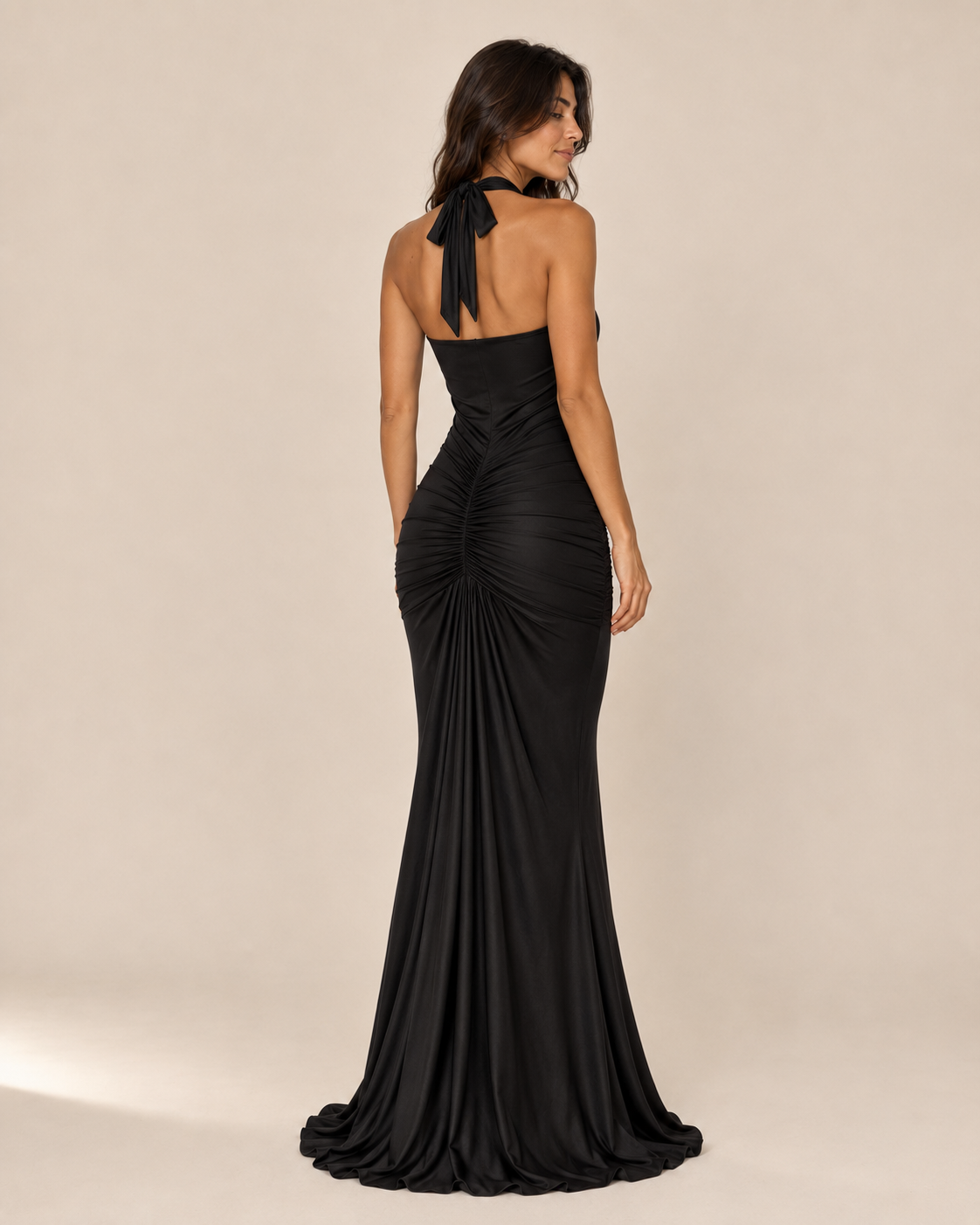 Reign | Ruched Satin Mermaid Gown