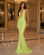 Reign | Ruched Satin Mermaid Gown