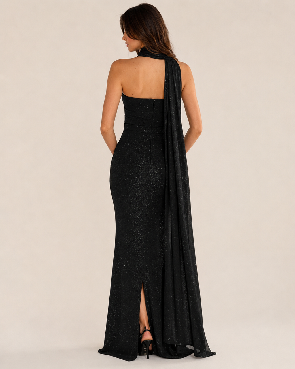 Sienna | High-Slit Bodycon Evening Gown
