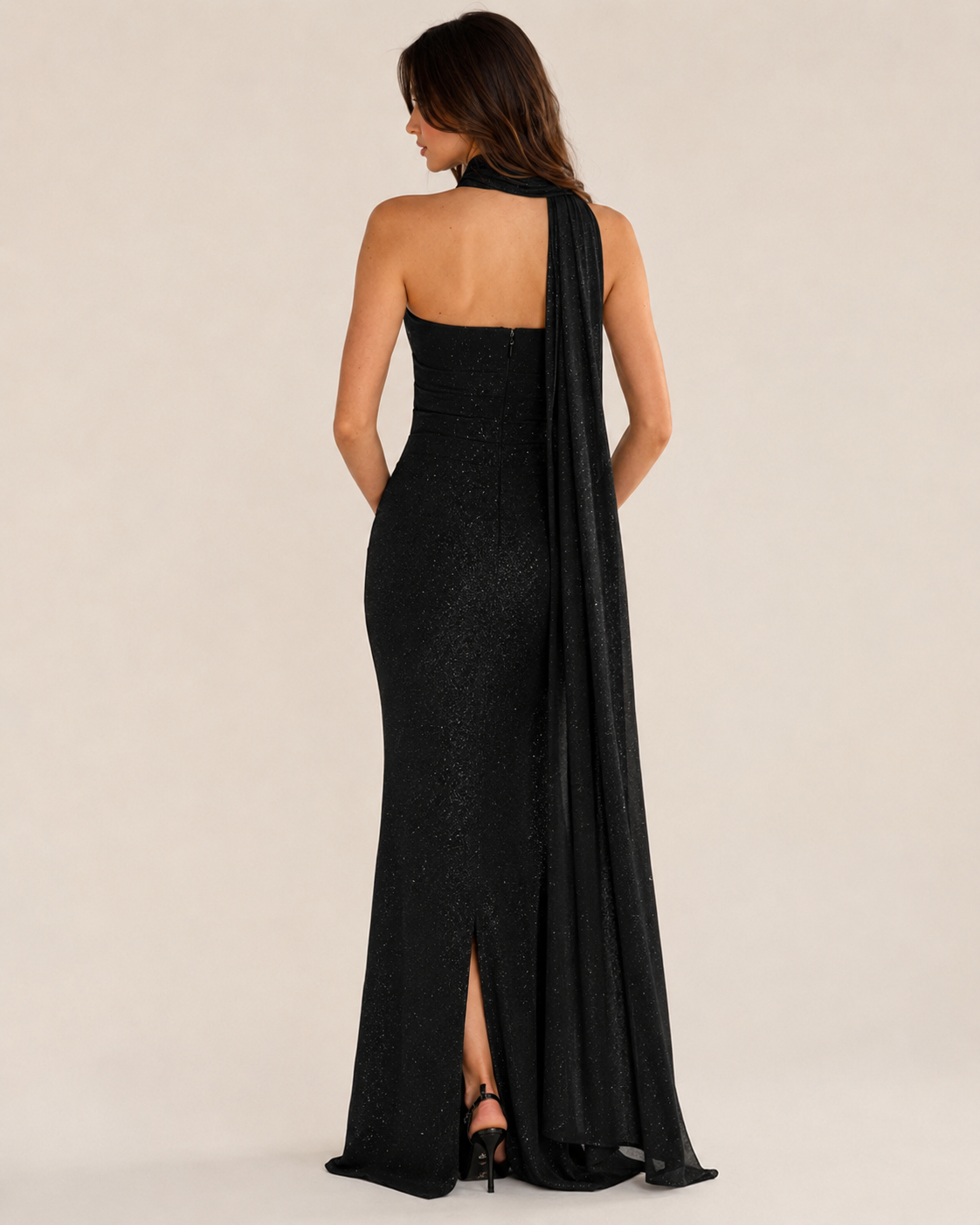 Sienna | High-Slit Bodycon Evening Gown