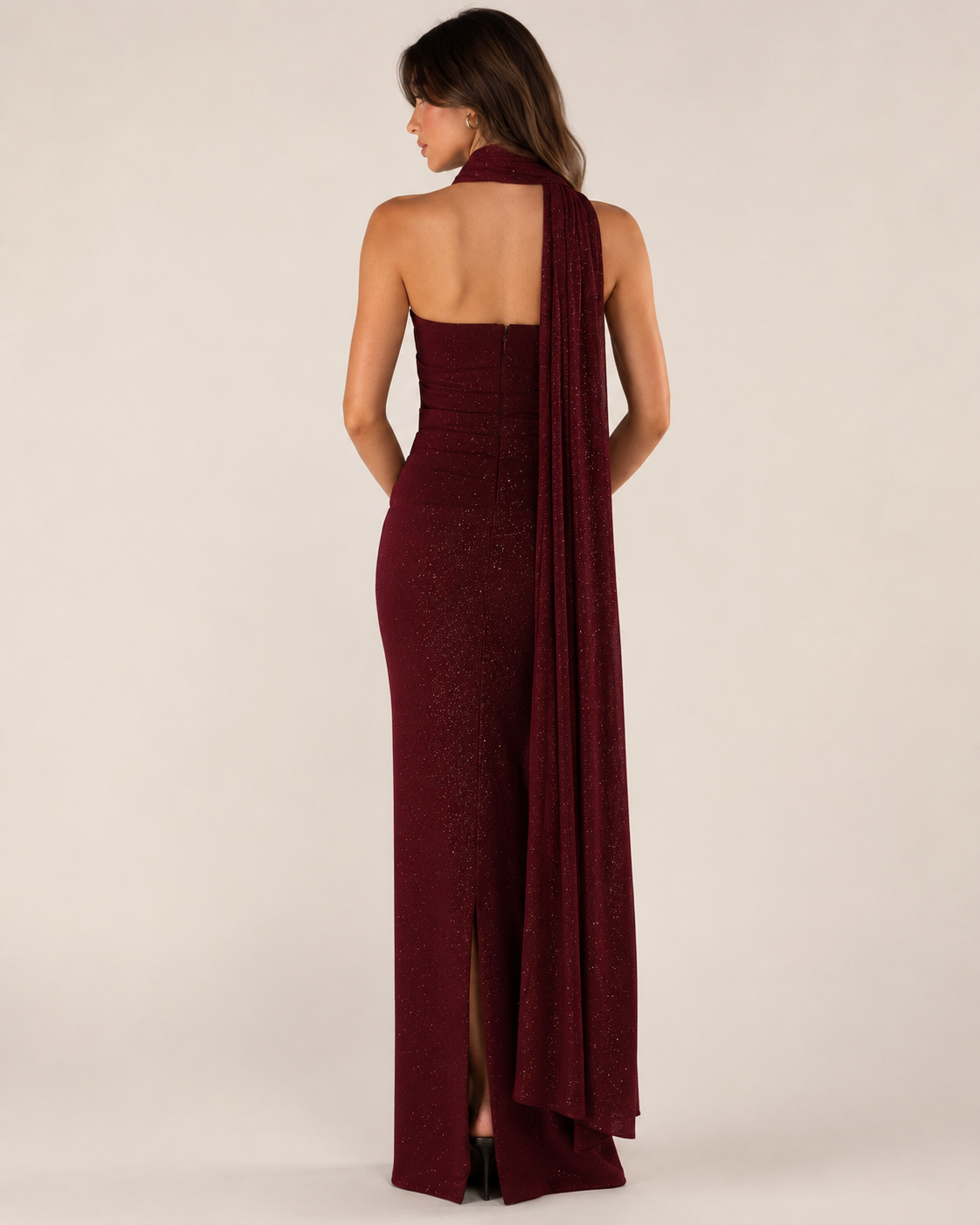 Sienna | High-Slit Bodycon Evening Gown