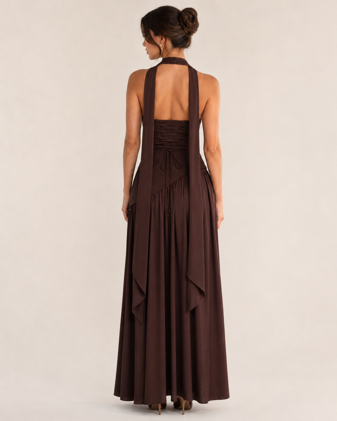 Harlow | Crossover-Strap Bodycon Maxi
