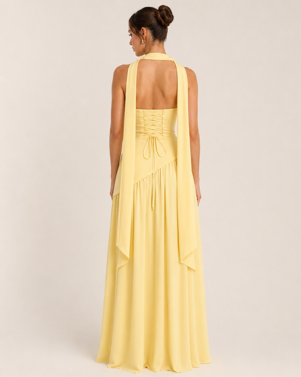 Harlow | Crossover-Strap Bodycon Maxi