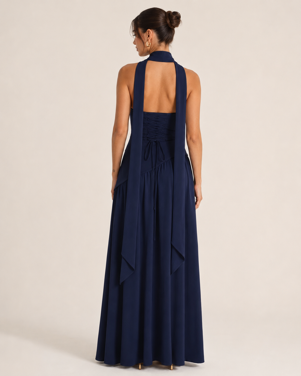 Harlow | Crossover-Strap Bodycon Maxi
