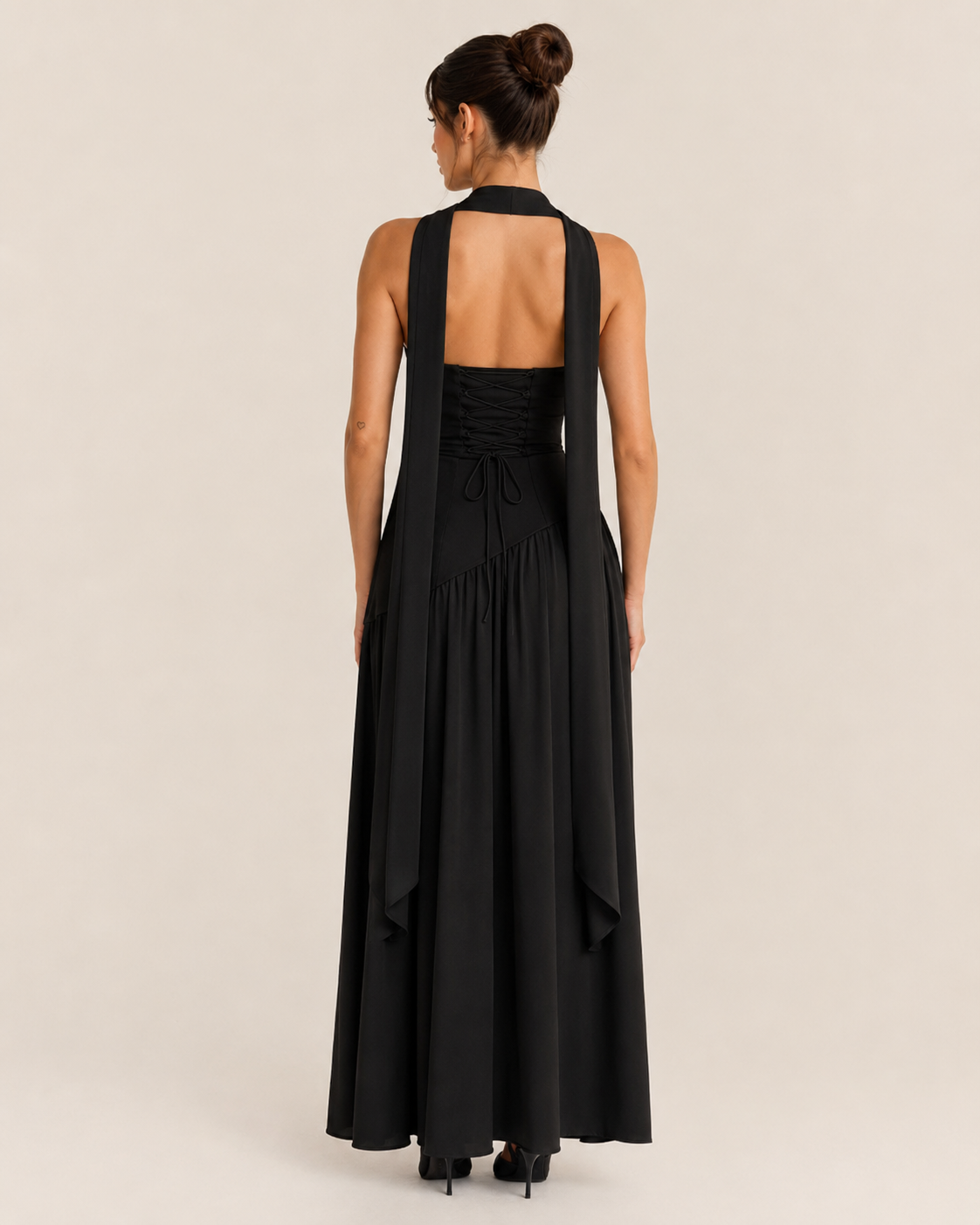 Harlow | Crossover-Strap Bodycon Maxi