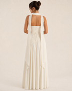 Harlow | Crossover-Strap Bodycon Maxi