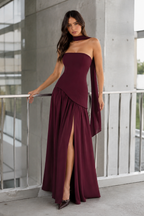 Harlow | Crossover-Strap Bodycon Maxi
