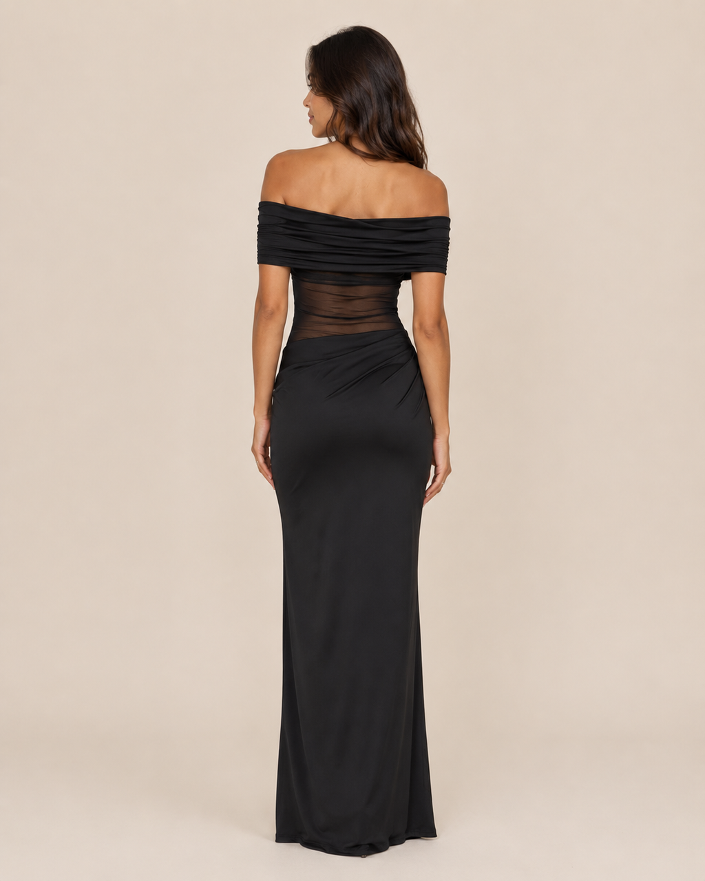 Jade | Backless Mesh Bodycon Dress