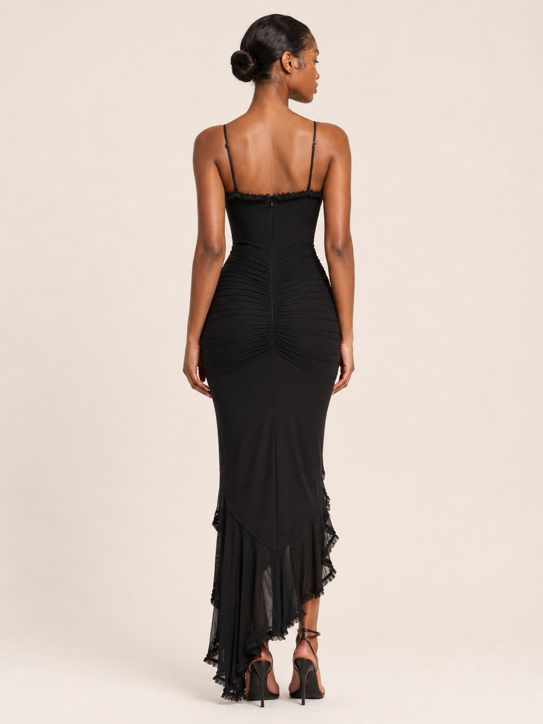 Lola | Ruffled Halter Mini Dress