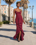 Lola | Ruffled Halter Mini Dress