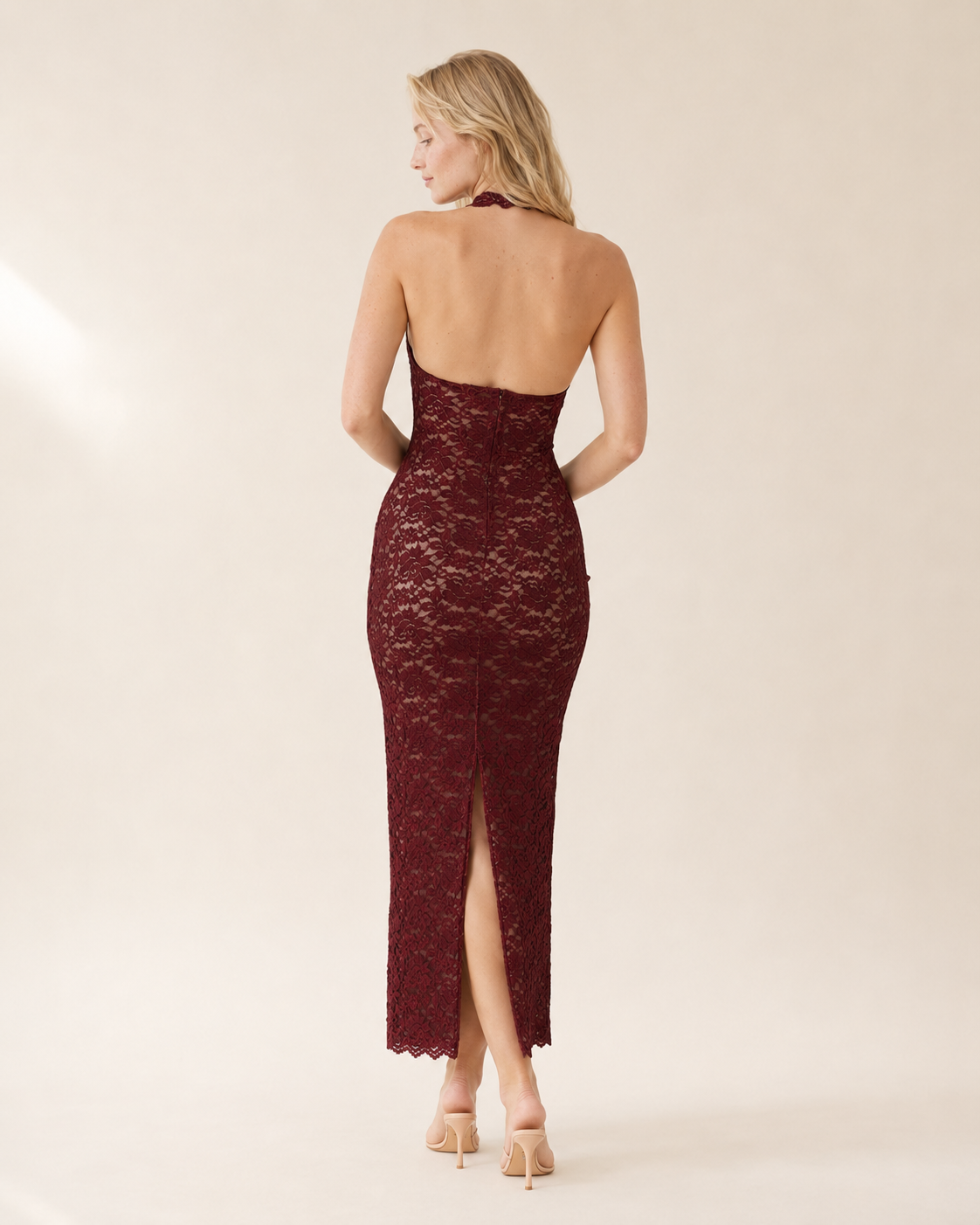 Esme | Halter Lace Cocktail Dress