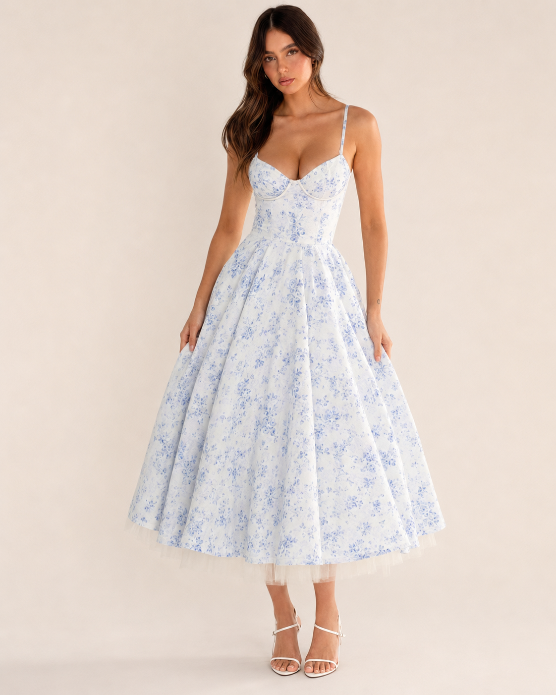 Skye | Double-Layer Mesh Slip Dress