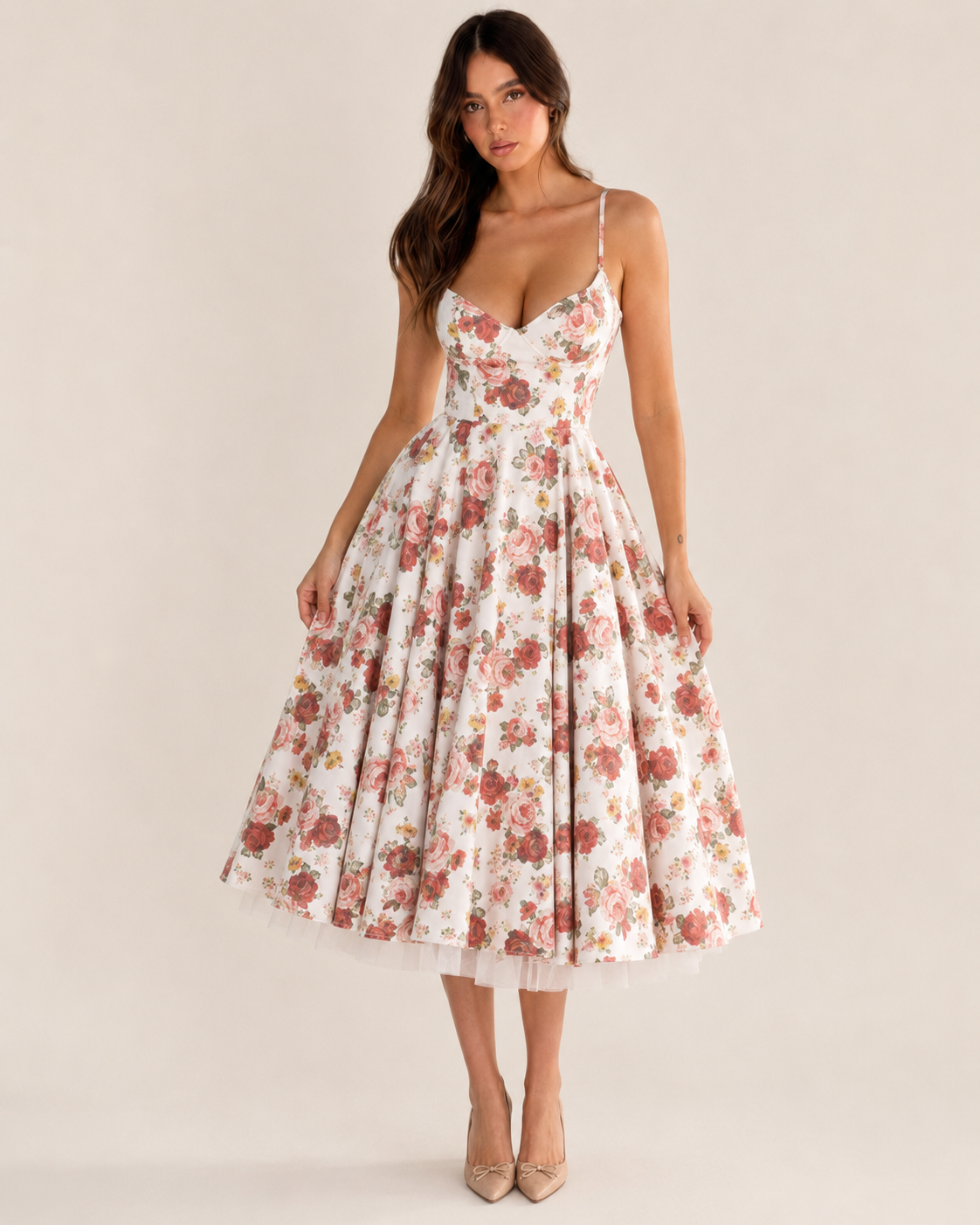 Skye | Double-Layer Mesh Slip Dress
