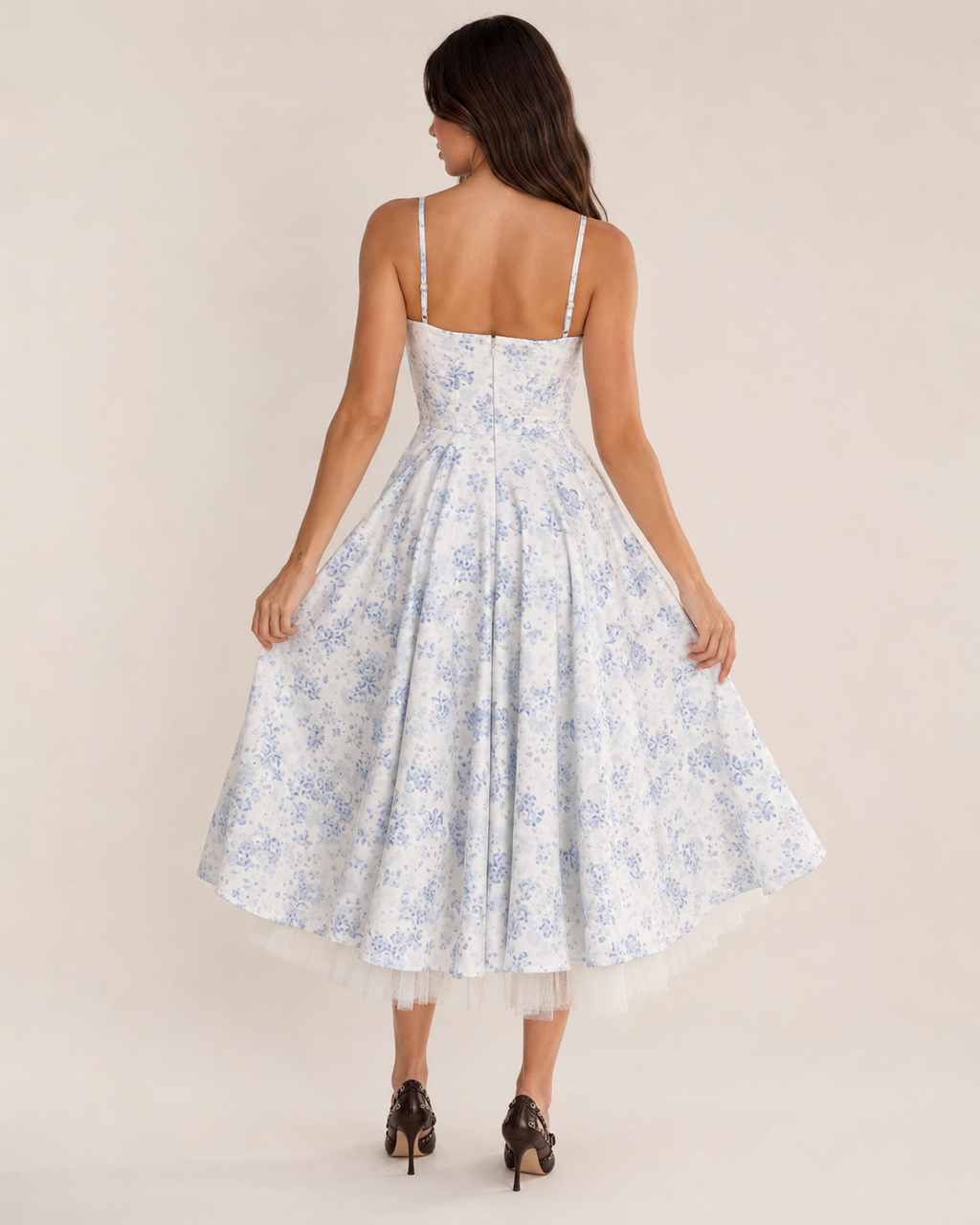Skye | Double-Layer Mesh Slip Dress