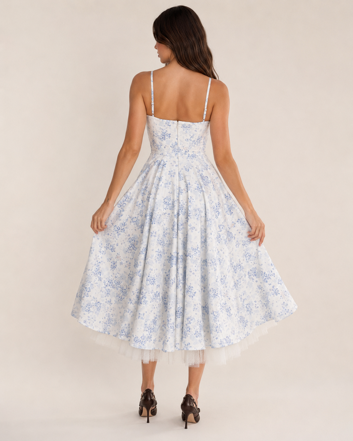 Skye | Double-Layer Mesh Slip Dress