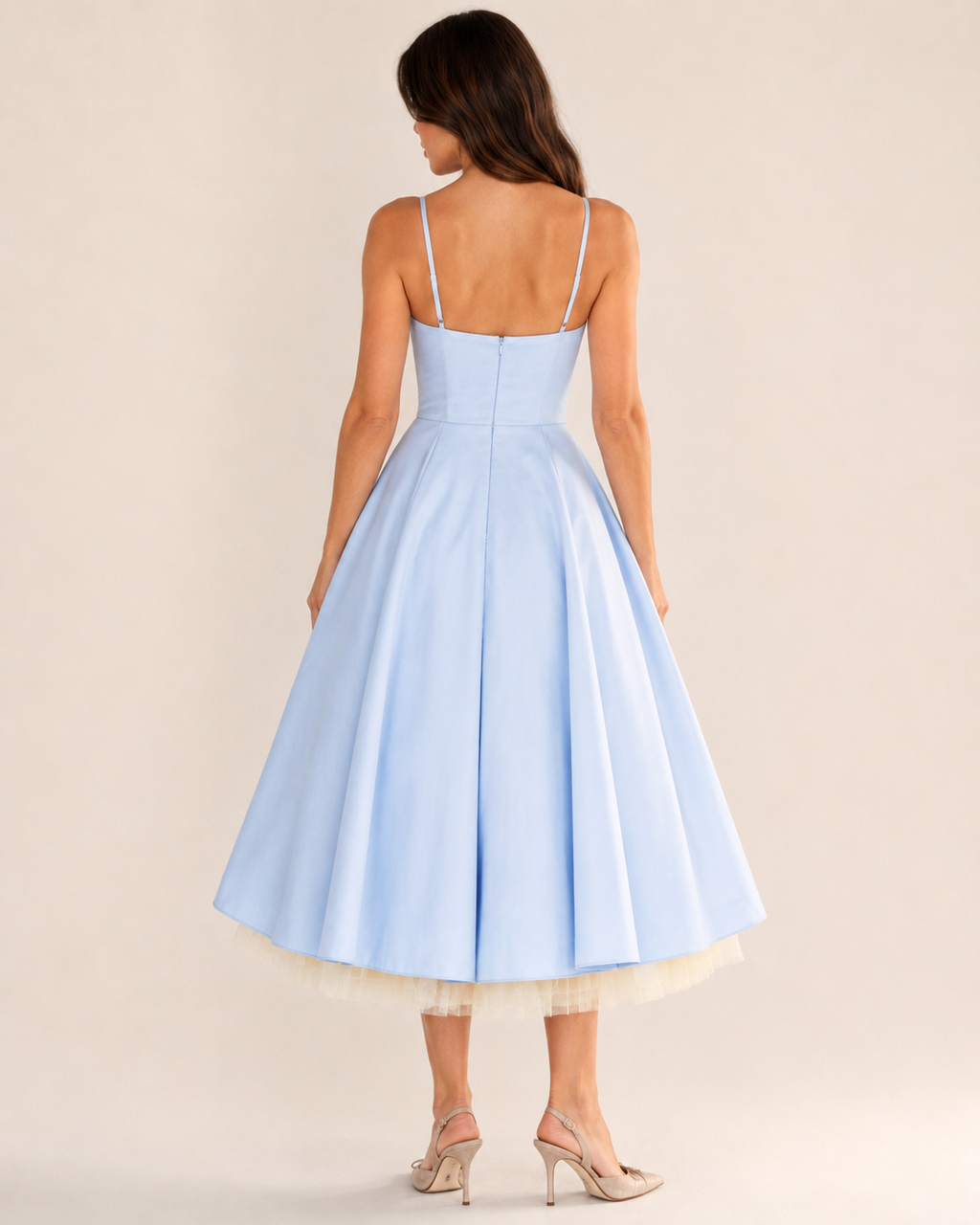 Skye | Double-Layer Mesh Slip Dress