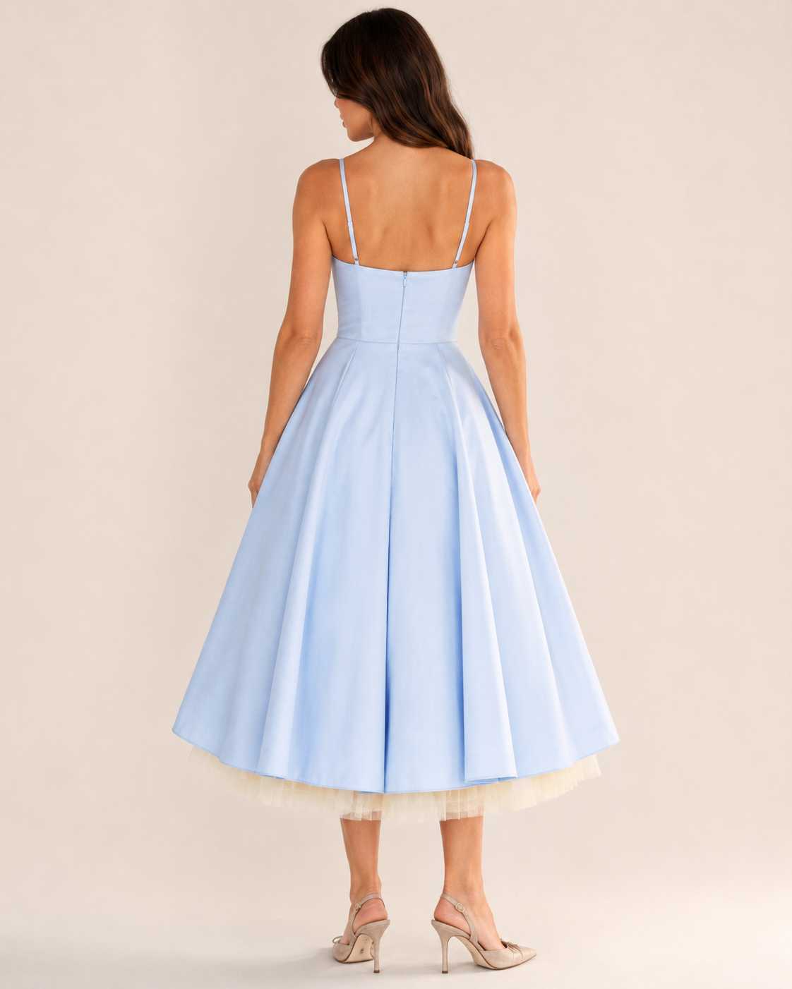 Skye | Double-Layer Mesh Slip Dress
