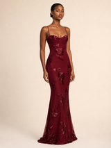 Aurora | Embroidered Open-Back Gown 1
