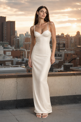 Quinn | Strapless Satin Bodycon Dress 3